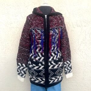 Isabel Marant x H&M Hooded Wool Knit Long Cardigan XS